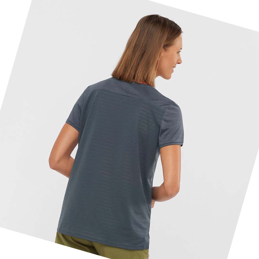 Camiseta Salomon OUTLINE SUMMER Mujer Grises | MX 2553RVD